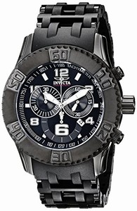 Invicta Swiss Quartz Black Watch #6713 (Men Watch)