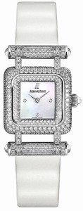 Audemars Piguet Quartz 18kt White Gold With Diamonds Mother Of Pearl Dial White Calfskin Leather Band Watch #67422BC.ZZ.A003LZ.01 (Women Watch)