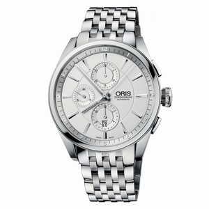 Oris Artix Chronograph Automatic Silver Dial Date Stainless Steel Watch#67476444051MB (Men Watch)