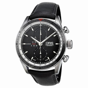 Oris Black Automatic Watch #674-7661-4154LS (Men Watch)