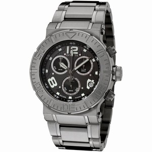 Invicta Swiss Quartz Gun-metal-stainless-steel Watch #6761 (Watch)