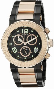 Invicta Black Dial Chronograph Stop-watch Watch #6763 (Men Watch)