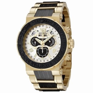 Invicta Swiss Quartz 18k Gold Plated-stainless-steel-and-polyurethane Watch #6777 (Watch)