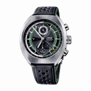 Oris Chronoris Grand Prix 70 Limited Edition Chronograph Black Leather Watch# 677.7619.4154.LS (Men Watch)