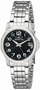 Invicta Black Dial Stainless Steel Band Watch #6907 (Women Watch)