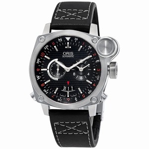 Oris Black Automatic Watch #690-7615-4154LS (Men Watch)