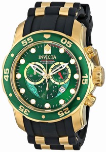 Invicta Green Dial Stainless Steel Band Watch #6984 (Men Watch)