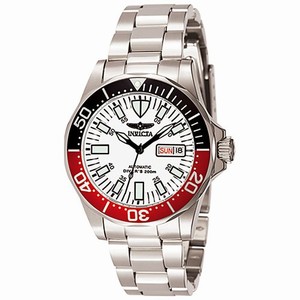 Invicta Automatic White Watch #7044 (Men Watch)