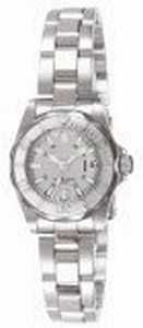 Invicta Anti-Reflective, Anti-Scratch Sapphire Crystal W/ Magnifier Brushed Stainless Steel Watch #7066 (Watch)