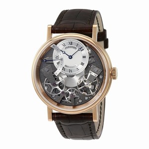 Breguet Automatic Dial Color Silver Watch #7097BR/G1/9WU (Men Watch)