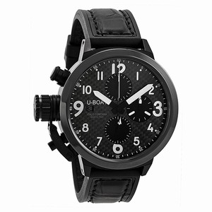 U-Boat Flightdeck Automatic Chronograph Date Ceramic Bezel 45mm Watch# 7116 (Men Watch)