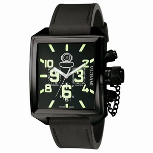 Invicta Swiss Quartz Black-ion-plated-stainless-steel Watch #7185 (Watch)