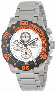 Invicta Signature ll Quartz Chronograph Silver Dial Stainless Steel Watch # 7334 (Men Watch)