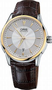 Oris Artelier Skeleton Date Men's Watch # 73375914351LSFC