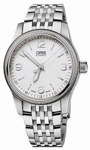 Oris Swiss Hunter Team PS Edition Automatic Diamonds Silver Dial Stainless Steel Watch #73376494091MB (Men Watch)