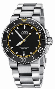 Oris Black Dial Stainless Steel Band Watch #73376534127MB (Men Watch)