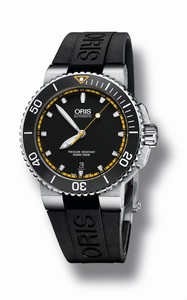 Oris Aquis Date Automatic Black Rubber Watch# 73376534127RS (Men Watch)