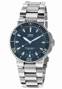 Oris Aquis Date Automatic Blue Dial Stainless Steel Watch #73376534155MB (Men Watch)
