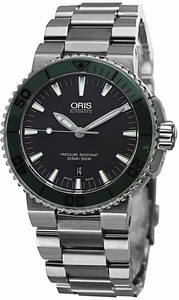Oris Grey Dial Ceramic Band Watch #73376534157MB (Men Watch)