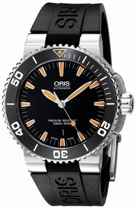 Oris Black Dial Ceramic Band Watch #73376534159RS (Men Watch)