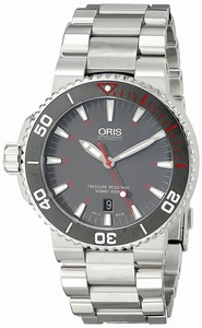 Oris Grey Dial Ceramic Band Watch #73376534183MB (Men Watch)