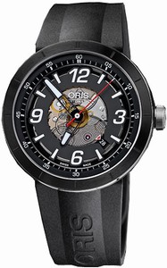 Oris Motorsport Automatic Skeletal Dial Date Rubber Strap # 73376684114RS (Men Watch)