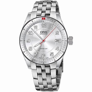 Oris Silver Dial Stainless steel Band Watch # 73376714461MB (Men Watch)