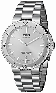 Oris Silver Dial Stainless Steel Band Watch #73376764141MB (Men Watch)
