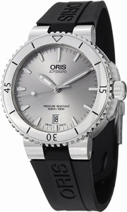 Oris Automatic Date Black Rubber Watch # 73376764141RS (Men Watch)