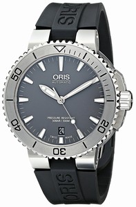 Oris Grey Dial Stainless Steel Band Watch #73376764153RS (Men Watch)
