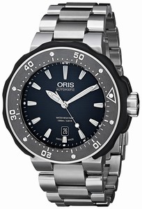 Oris Black Dial Ceramic Band Watch #73376827154MB (Men Watch)