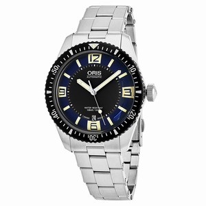 Oris Blue/black Dial Unidirectional Band Watch #73377074035MB (Men Watch)