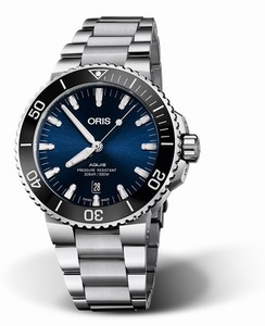 Oris Aquis Date Automatic Blue Dial Date Stainless Steel Watch# 73377304135MB (Men Watch)