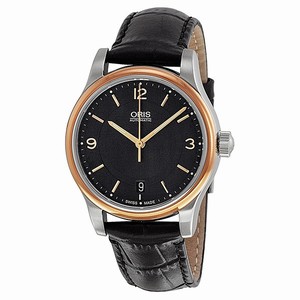 Oris Black Automatic Watch #733-7578-4334LS (Men Watch)