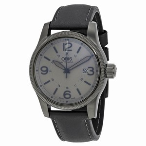 Oris Grey Automatic Watch #733-7629-4263LS (Men Watch)