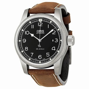 Oris Black Automatic Watch #733-7669-4084LS (Men Watch)