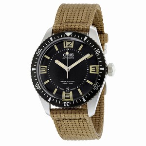 Oris Black Automatic Watch #733-7707-4064BRFS (Men Watch)