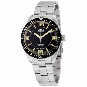 Oris Black Automatic Watch #733-7707-4064MB (Men Watch)