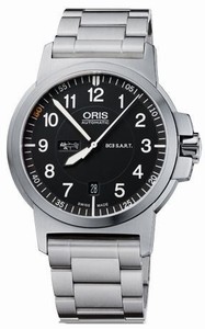 Oris Black Automatic Self Winding Watch # 73576414184SET (Men Watch)