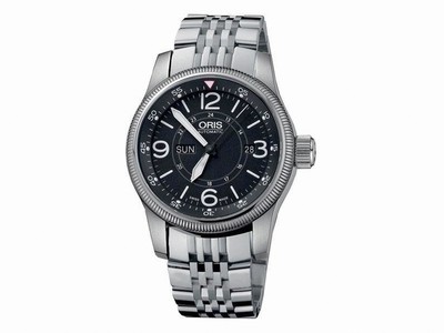 Oris Big Crown Timer Automatic Black Dial Date Stainless Steel Watch# 73576604064MB (Men Watch)