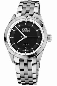 Oris Artix GT Day Date Automatic Black Dial Stainless Steel Watch# 73576624174MB (Men Watch)