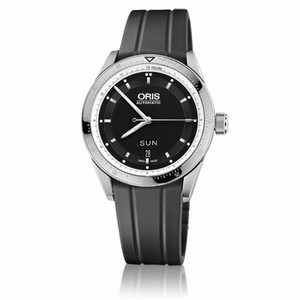 Oris Artix GT Day Date Automatic Black Dial Day Date Black Rubber Watch# 73576624174RS (Men Watch)