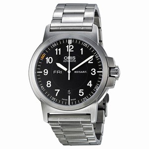 Oris Black Automatic Watch #735-7641-4184SET (Men Watch)