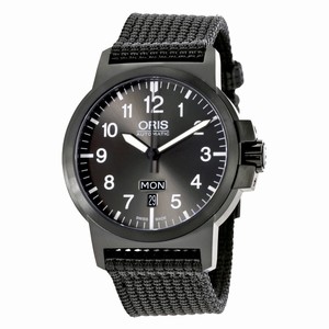 Oris Black Automatic Watch #735-7641-4733BKFS (Men Watch)