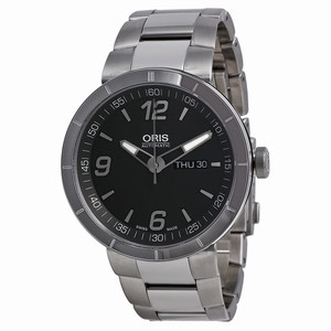 Oris Grey Automatic Watch #735-7651-4163MB (Men Watch)