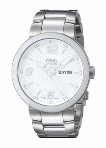 Oris White Dial Stainless Steel Band Watch #735-7651-4166MB (Men Watch)