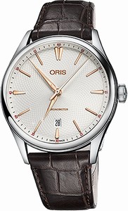 Oris Swiss automatic Dial color Silver Watch # 73777214031LS (Men Watch)