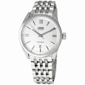Oris Silver Automatic Watch #737-7642-4071MB (Men Watch)