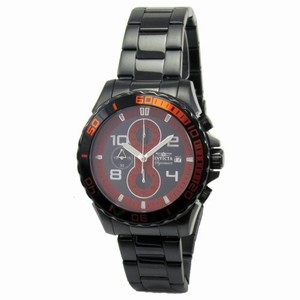 Invicta Japanese Quartz Black Plated SS Watch #7393 (Watch)