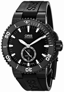 Oris Automatic Date Titanium Case Black Rubber Watch # 73976747754RS (Men Watch)